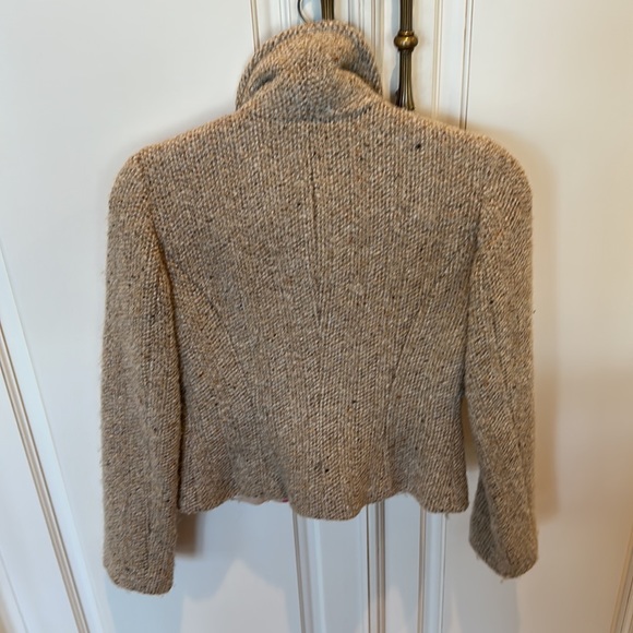 JCrew double breasted short jacket blazer. Camel/cream tones as shown. Size 2 - Picture 7 of 16